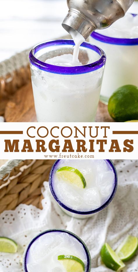 Home Made Margaritas Recipes, Coconut Tequila Recipes, Coconut Tequila Drinks, Mexico Drinks, Vacation Cocktails, Vacation At Home, Homemade Margaritas, Coconut Margarita, Creamy Cocktails