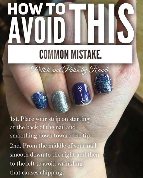 How to avoid this common mistake. On top of these suggestions make sure that your strips and fingers are nice and warm before beginning your application. For more tips and tricks like this join my community on facebook. It's all things Color Street and so much more! As a stay at home mom I needed a sense of community so I decided to make that part of my mission in business. <3 Good Night Color Street, Nail Color Combos, Street Nails, Nail Polish Strips, Healthy Nails, Color Street Nails, Digital Signage, Web Banner, Color Street