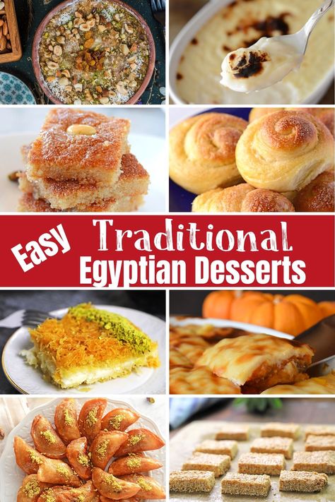 Egyptian Dessert Recipes, Egyptian Cookies, African Desserts, Egyptian Desserts, Egyptian Recipes, Ramadan Desserts, Arabic Dessert, Middle East Recipes, Middle Eastern Desserts