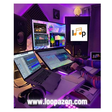 Music Studio Astetic, Videography Studio Design, Home Owner Vision Board, At Home Studio Music, Music Producer Aesthetic, Music Studio Room Design, Producer Aesthetic, Music Producer Studio, Recording Studio Aesthetic