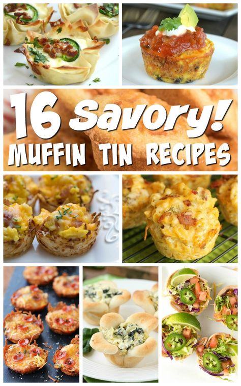 16 Savory Muffin Tin Recipes Muffin Tray Recipes, Muffin Tin Recipes Dinner, Breakfast Ideas Savory, Cupcake Pan Recipes, Portable Meals, Mini Muffin Tin Recipes, Individual Meals, Savory Cupcakes, Muffin Cups Recipes