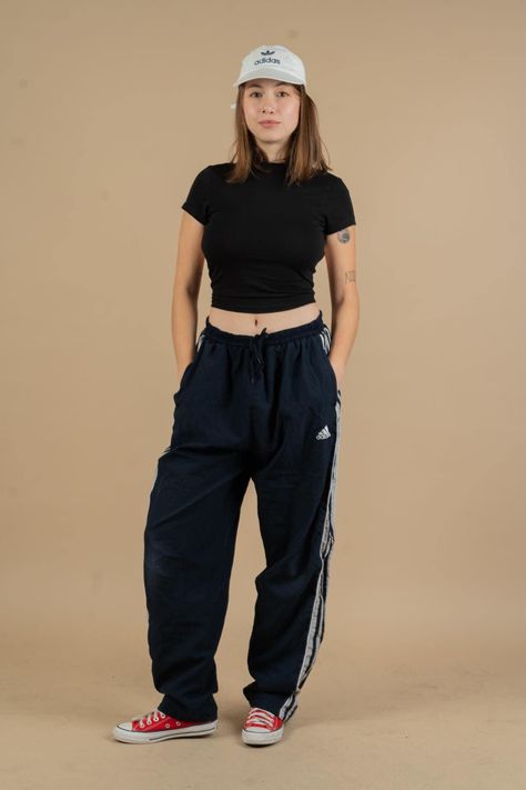 Vintage Adidas track pants Product features: 🔹Features: - super comfortable & soft - perfect to throw on all year round - Original 80s vintage piece - waistband 🔹 Color: black 🔹 Brand: Adidas 🔹Seasons: Spring Summer Autumn winter 🔹Handpicked: Checked & disinfected goods 🔹 Material: Mixed 🔹 Size (in tag): oversized - waistband 🔹Model: 170 cm ❗️Condition: ❗️ 8 out of 10 - usage marks -> good condition RATING SCALE --> 10 = very good condition --> 5 = satisfactory condition --> 1 = poor con Vintage Adidas Track Pants, Rating Scale, Adidas Vintage, Adidas Track Pants, Adidas Track, Vintage Adidas, Track Pants, White Stripe, Favorite Outfit