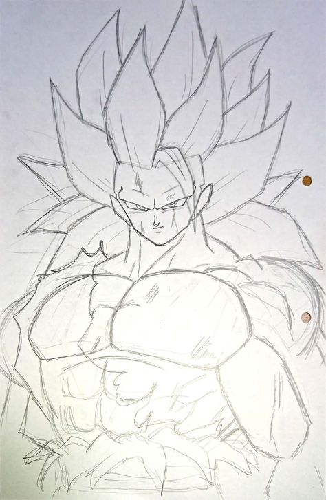 Goku Ssj 3 Drawing, Trance Drawings, Goku Ssj3 Drawing, Super Sayain Goku, Son Goku Drawing, Goku Drawing Sketch, Goku Art Drawings, Drawing Of Goku, Dragon Ball Drawing