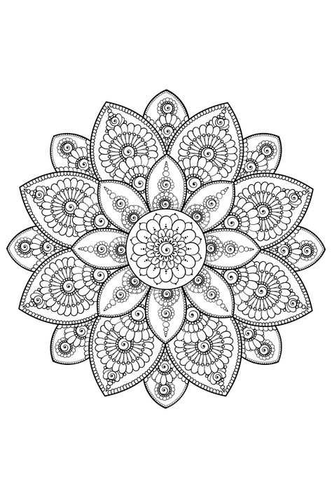 Dot Art Painting Patterns Printable, Mandala Workshop, Colour Mandala, Hipster Drawings, Rangoli Designs Latest, Stencil Printing, Mandala Stencils, Pattern Coloring Pages, Detailed Coloring Pages