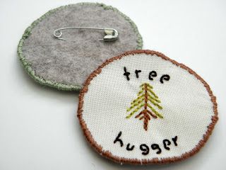 Make some merit badges for fall! | Lilla Luise Handmade Patch, Merit Badge, Diy Patches, 자수 디자인, Tree Hugger, Embroidery Patches, Embroidery Projects, Felt Crafts, Embroidered Patches