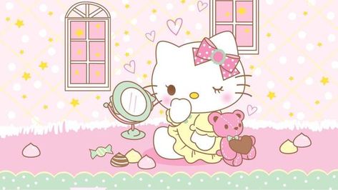 Hello Kitty Ipad Wallpaper, Backgrounds Hello Kitty, Hello Kitty Ipad, Sanrio Art, Wallpaper Sanrio, Wallpaper Horizontal, Japanese Stickers, Images Hello Kitty, Kitty Pictures