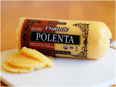 Eve Was ( Partially ) Right - Clean Eating is Good Eating: 4 Things To Do With Tube Polenta Polenta Ideas, Tube Polenta, Polenta Dishes, Polenta Lasagna, Polenta Recipe, Polenta Cakes, Polenta Recipes, Mini Pizza, Trader Joe