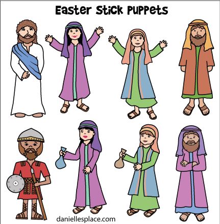 Easter Crafts For Sunday School, Pool Noodle Craft, Easter Bible Crafts, Lego Bible, Stick Puppet, Easter Arts And Crafts, Bible Activities For Kids, Preschool Bible, Easter Story