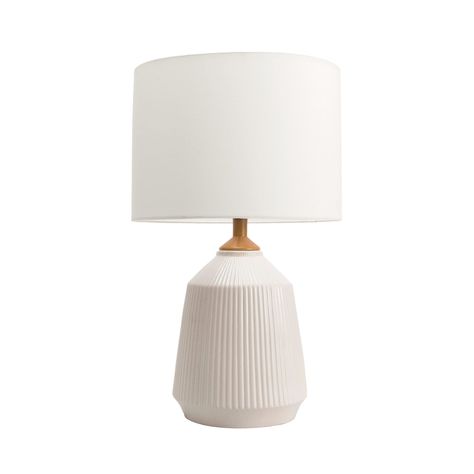 Neutral Lamps, Cream Table Lamps, Cream Table, Transitional Table Lamps, White Light Bulbs, Incandescent Light Bulb, Drum Lampshade, Light Bulb Types, Beautiful Lamp