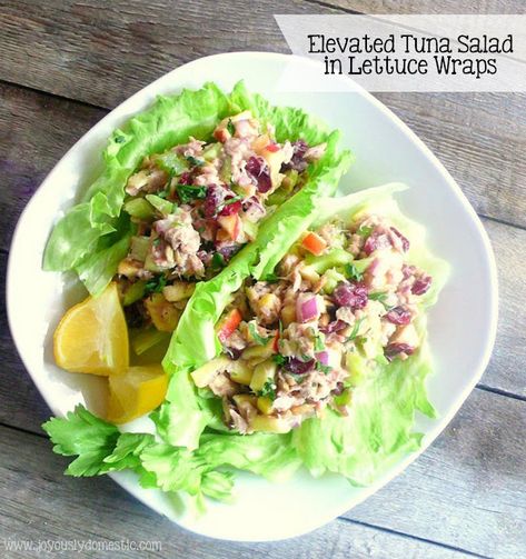 Joyously Domestic: Elevated Tuna Salad in Lettuce Wraps Tuna Lettuce Wraps, Salad Shrimp, Chicken Curry Salad, Salad Wraps, Tuna Fish, Size 10 Jeans, Summer Dishes, Joyful Life, Shrimp Salad