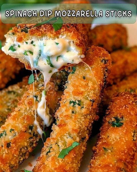 Kitchen Magic Recipes Spinach Dip Mozzarella Sticks, Christmas Eve Appetizers, Mozzarella Sticks Recipe, February Quotes, Classic Appetizers, Kitchen Magic, Mozzarella Sticks, Cheese Sticks, Magic Recipe