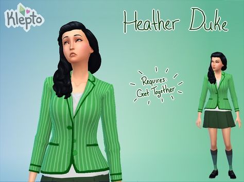 Heathers Veronica, Freeze Your Brain, The Heathers, Heather Duke, Heather Chandler, Elphaba And Glinda, Sims 4 Challenges, The Sims 4 Skin, Cavalli Dress