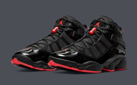 Air Jordan 6 Rings, Wu Wear, Jordan 6 Rings, Black Jordans, Rings Black, Jordan Shoes Retro, Shoes Retro, Air Jordan 6, 6 Rings