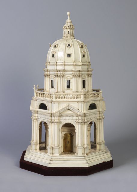 Architectural Model, "Renaissance Style Tempietto", 1782. 1782. Ivory, wood. Large 3d Printer, Architecture Baroque, Cooper Hewitt, Architectural Model, Bell Tower, Classic Architecture, Classical Architecture, Miniature Model, Design Museum