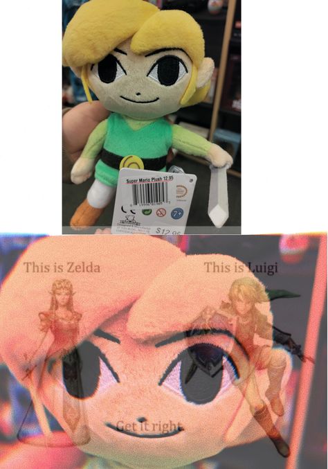 Legend Of Zelda Funny, Link Plush, Legend Of Zelda Funny Comics, Super Mario Plush, Link Meme, Loz Memes Funny, Link Zelda Breath Of The Wild Meme, Botw Memes Hilarious, Zelda Botw Memes Funny