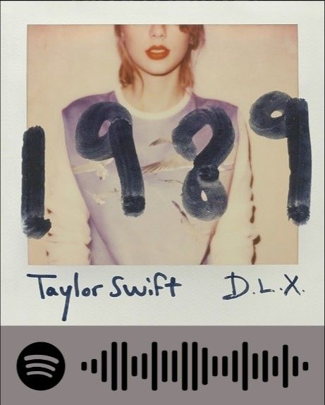 Spotify code 1989 Deluxe, Taylor Swift Spotify, Blank Space Taylor Swift, 1989 Taylor Swift, Taylor Swift Playlist, Taylor Swif, Collage Des Photos, Iron Man Movie, Music Poster Ideas