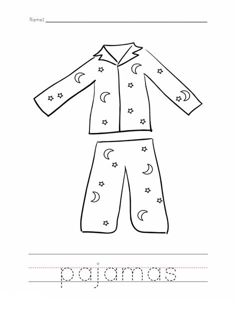 Pajama Coloring Page Printable | Educative Printable Pajama Coloring Page, Pajama Day At School, Llama Llama Red Pajama, Pj Day, Spongebob Pics, Pj Party, Pajama Day, Learning Sites, Red Pajamas