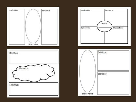 Vocabulary Graphic Organizers. Use this packet of graphic organizers as an assessment tool or to introduce new vocabulary words. Vocabulary Journal, Abc Reading, Vocabulary Graphic Organizer, Graphic Organizer Template, New Vocabulary, Vocabulary Instruction, Teaching Vocabulary, Teaching Second Grade, New Vocabulary Words