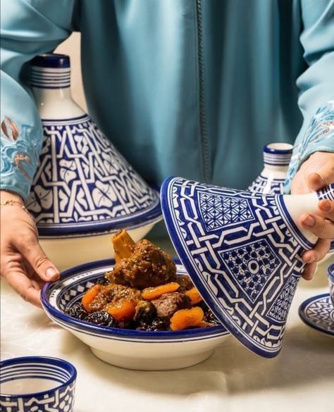 Moroccan Tajine, Moroccan Tea Set, Moroccan Tagine, Moroccan Tea, Fez Morocco, Moroccan Home Decor, Morocco Tours, Moroccan Food, Food Stuff