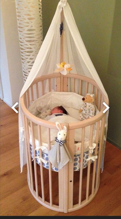 Mini Baby Bed, Stokke Sleepi Nursery, Round Crib Nursery, Circular Crib, Circle Crib, Stokke Crib, Round Crib, Round Cribs, Stokke Sleepi