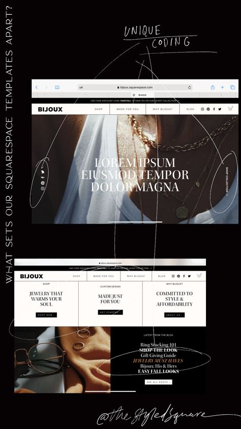 Web Design Squarespace, Squarespace Design Inspiration, Square Space Website Design, Edgy Website Design, Edgy Website, Editorial Website Design, Squarespace Website Design Inspiration, Homepage Ideas, Squarespace Template Design