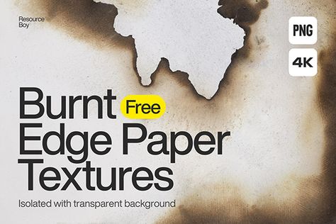 Free Paper Texture, Burnt Paper, Png Images For Editing, Tipografi 3d, Discount Design, Texture Graphic Design, Free Textures, Texture Images, Texture Packs