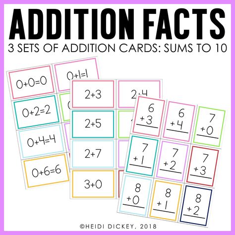 Vertical Addition, Addition Fact Fluency, Teaching Clipart, Math Preschool, Thanksgiving Math Activities, Addition Flashcards, Math Flash Cards, Kindergarten Phonics Worksheets, Thanksgiving Math