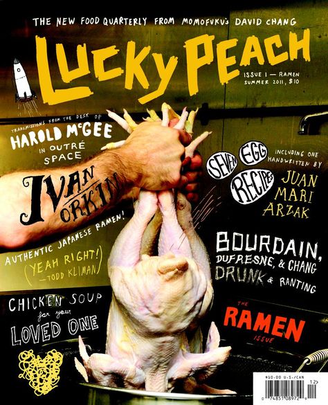 Issues from the shuttered cult classic are still fetching a pretty penny Lucky Peach Magazine, Lucky Peach, David Chang, Food Writing, Food Journal, Food Magazine, Magazine Layout, Food Industry, Magazine Design