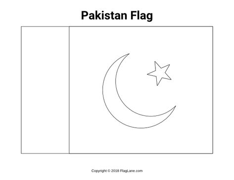 Free printable Pakistan flag coloring page. Download it at https://flaglane.com/coloring-page/pakistani-flag/ Pakistani Flag Drawing, Pakistan Flag Drawing, Patriotism Art, Flag Pakistan, Flag Of Pakistan, Drawing In Circle, Independence Day Activities, Pakistan Map, Pakistani Flag