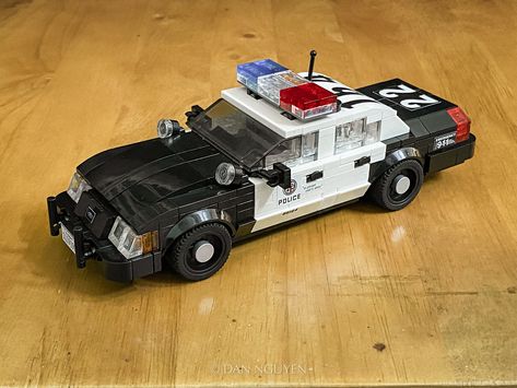 LEGO LAPD Crown Victoria | First decals are not sharp and cl… | Flickr Police Lego, Lego Swat, Cool Police Cars, Lego Police Station, Lego Police Truck, Lego Space Police, Lego Police Car, Easy Lego Creations, Lego Decorations