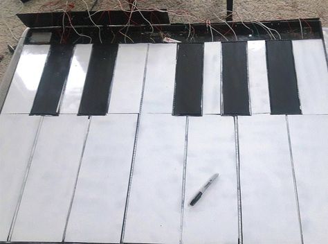 Arduino Floor Piano Floor Piano, Do It Again, One Summer, The Piano, Arduino, The Movie, Contemporary Rug, Piano, Do It