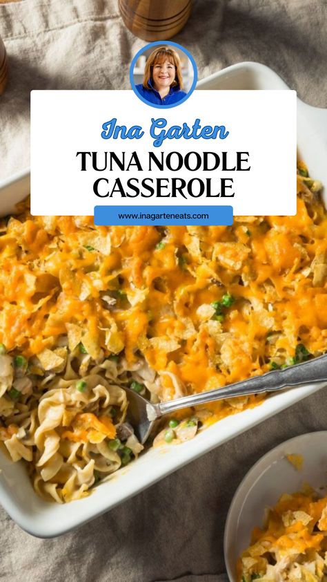 Ina Garten Tuna Noodle Casserole Gourmet Tuna Noodle Casserole, One Pot Tuna Noodle Casserole, Tuna Noodle Casserole Easy Mushroom Soup, Grown Up Tuna Noodle Casserole, Tina Casserole Tuna Noodle, Tuna Noodle Casserole Without Cream Soup, Cheesy Tuna Noodle Casserole, Tuna Noodle Casserole Easy, Easy Mushroom Soup