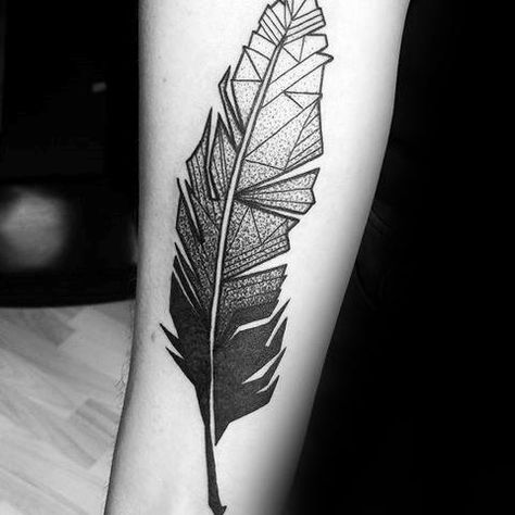 This concept but an angel wing, behind right ear Geometric Feather Tattoo, Feather Tattoo For Men, Feather Tat, Dr Tattoo, Geometric Feather, Tattoo Feather, Feather Tattoo Design, Disney Tattoo, Awesome Sauce