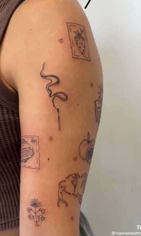 Eclectic Tattoo, Aesthetic Tattoo Ideas, Unique Tattoo Ideas, 20 Aesthetic, Bold Artwork, Cute Little Tattoos, Cute Tiny Tattoos, Line Art Tattoos, Dainty Tattoos