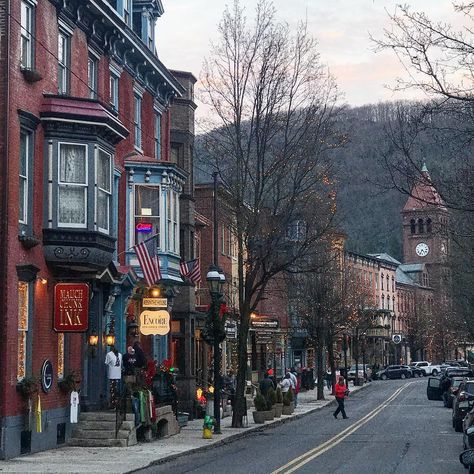 Jim Thorpe, PA is one magical town and the right place to discover this Holiday Season!  I loved its beauty & Victorian charm,… Jim Thorpe Pa, Victorian Town, Jim Thorpe, Travel Usa, Holiday Season, Street View, Christmas, Travel, On Instagram