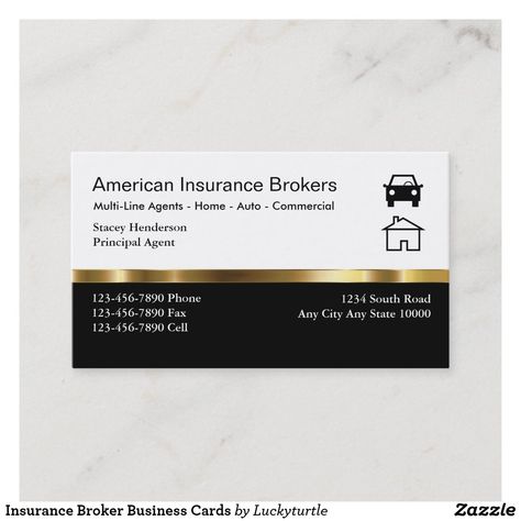 Business Cards Ideas, Insurance Broker, Appointment Cards, Insurance Agent, Modern Business Cards, Cards Ideas, Home Insurance, Name Cards, Sign Poster