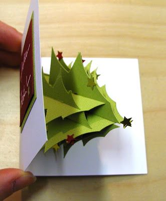 Steffies Hexenhaus: Pop-up-Weihnachtsbaum-Karte mit Link zu GSD und Schneidevorlage Kirigami Templates, Pop Up Christmas Cards, Pop Out Cards, Christmas Tree Card, Pop Up Art, Paper Pop, Christmas Pops, Christmas Tree Cards, Christmas Card Crafts