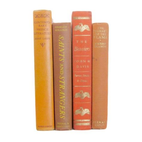 Vintage Book Set in Orange ($16) ❤ liked on Polyvore featuring books, fillers, decor, home, home decor and magazine Moodboard Png, Moodboard Pngs, Orange Phone, Orange Icons:), Orange Book, Aesthetic Objects, Homemade Stickers, Book Icons, Orange Aesthetic