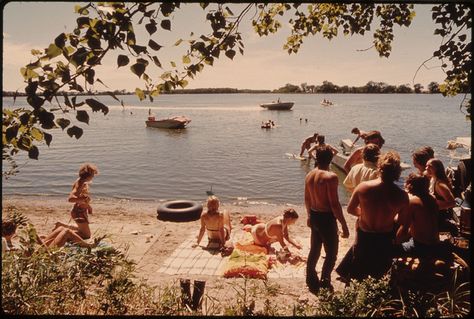 Young People of New Ulm, Minnesota, Spending a Sunday Swimming and Boating at Clear Lake Three Miles West of Town... | Flickr - Photo Sharing! 70s Aesthetic, Kunst Inspiration, Clear Lake, Water Skiing, + Core + Aesthetic, Summer Feeling, Summer Dream, Retro Aesthetic, Endless Summer