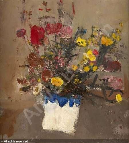 Joan Eardley Joan Eardley, Mixed Flowers, Glasgow School Of Art, Scottish Art, Scottish Artists, British Artist, Still Life Painting, Artist Art, Abstract Landscape