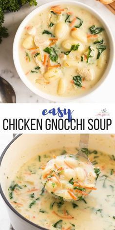 Bread Soup Recipe, Recipe Chicken Breast, Chicken Gnocchi Soup Recipe, Gnocchi Recipes Soup, Chicken Soup Recipes Easy, Olive Garden Chicken Gnocchi, Chicken Gnocchi Soup Olive Garden, Easy Soup Recipe, Bread Soup