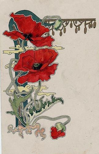 Fiori Art Deco, Fleurs Art Nouveau, Motifs Art Nouveau, Mucha Art, Motif Art Deco, Art Nouveau Illustration, Art Nouveau Flowers, Blog Art, Art Nouveau Design