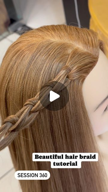 Kittu Sen on Instagram Updos With Hair Pieces, Princess Braid Tutorial, Instant Hairstyles, Half Crown Braid Tutorial, France Braid Tutorial, Half Up Braids, Fishbraid Tutorial Video, How Ro Do A French Braid Step By Step, Hair Designs For Girls