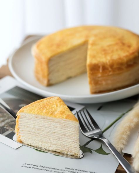 Le gâteau de crêpes de Mercotte Vanilla Cake From Scratch, Mille Crepe Cake, Air Fryer Cake Recipes, Crepe Cake Recipe, Showstopper Dessert, Waffle Cake, Mille Crepe, Crepe Cake, Gluten Free Cake