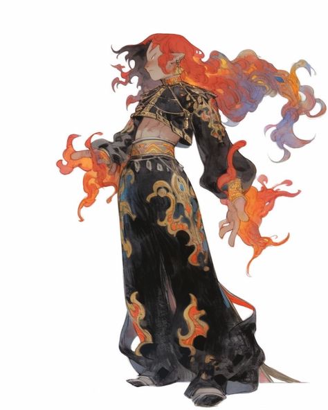 Fire Magic, Rock Punk, Character Design References, Sketchbook Art Inspiration, Dnd Characters, Art Block, Art Inspiration Drawing, Funky Art, Art Reference Photos