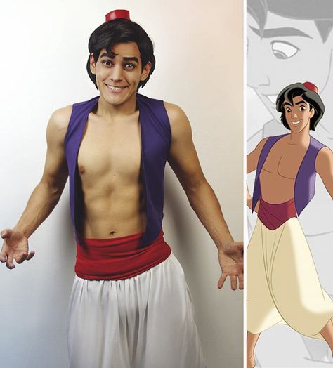 Aladdin Disney Prince Costume, Aladdin Cosplay, Gay Halloween Costumes, Aladdin Costume, Cosplay Disney, Disney Characters Costumes, Prince Costume, Prince Clothes, Disney Men