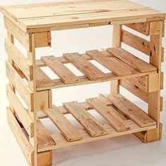 DIY : une desserte de cuisine Pallet Kitchen, Pallet Patio Furniture, Decor Ideas Bedroom, Pallet Patio, Wooden Pallet Furniture, Home Decor Ideas Living Room, Home Decoration Ideas, Pallet Crafts, Pallet Furniture Outdoor