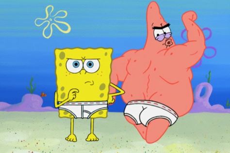 #spongebobsquarepants #spongebob #nickelodeon #nicktoons #cartoons #toons #animation #patrick #pose #patrickstar Buff Spongebob, Spongebob Gif, Spongebob Tattoo, Spongebob Funny Pictures, Spongebob And Patrick, Spongebob Pics, Anime Wallpaper 1920x1080, Nickelodeon Spongebob, Spongebob Funny