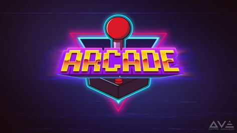 Retro Logo on Behance Arcade Logo, 80s Logo, Video Game Logos, Peace Logo, Logo Game, Pinball Game, Logo Design Inspiration Creative, 3d Ideas, New Retro Wave