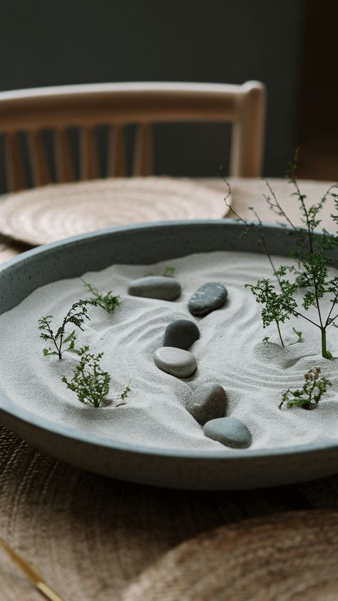 These small Zen garden ideas will help you add a bit of tranquility to your backyard. Explore serene Zen garden design tips inspired by Japanese and Asian aesthetics. Perfect for small spaces, these ideas bring tranquility to your backyard, patio, or front garden. Create your own oasis with rock gardens, meditation spots, and DIY projects. Transform your outdoor areas into serene retreats. Small Zen Garden Ideas, Indoor Plants Aesthetic, Office Zen Garden, Zen Garden Mini, Sand Zen Garden, Indoor Zen Garden, Zen Garden Ideas, Small Zen Garden, Desktop Zen Garden